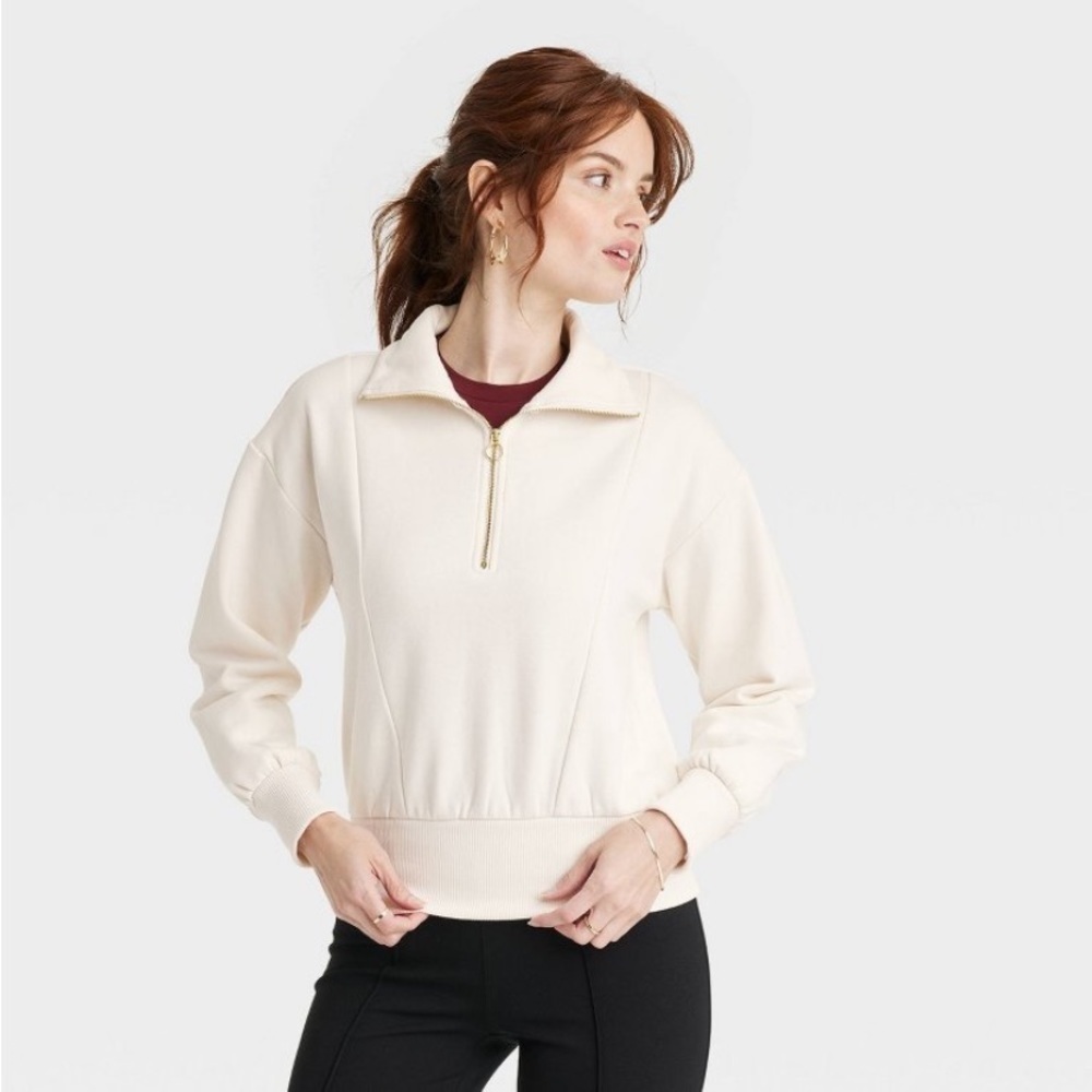 Women's Quarter Zip Sweatshirt - A New
Day